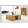 Buy cheap Fruit Wood Color Office Manager Desk With Movable Cabinet BV SGS FSC from wholesalers