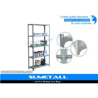 Buy cheap Light Weight Slotted Angle Shelving With Bolt And Nuts , Closet Metal Storage product