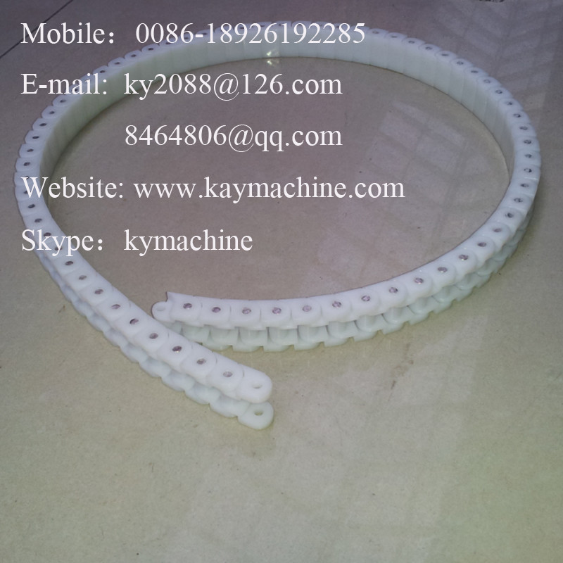 straight running chains with thermoplastic flights Plastic Single Roller Chain China manufacturer factory producer