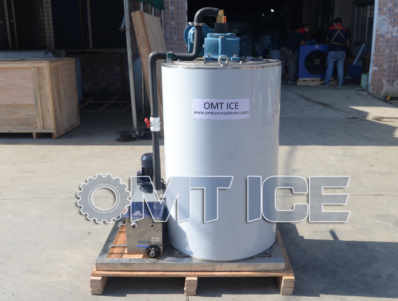 Sea Water 3ton Freshwater Flake Ice Machine Stainless Steel Ice Flake Maker Machine