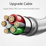 OEM Durable Copper Cord Android mobile phone Nylon braided Fast Quick Charge