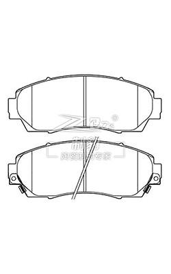 Buy cheap Ceramic Mercedes Rear Brake Pads Set Black F0822 , 0054200822 from wholesalers