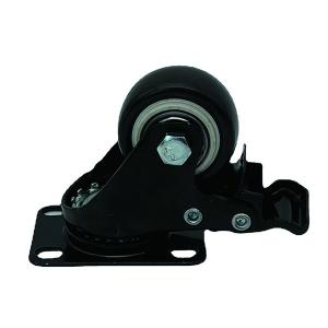 China 40MM Swivel Plate Caster Wheels Polyurethane Non Marking Locking Stem on sale