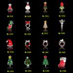 Buy cheap 3D Christmas nail art decorations tools alloy jewelry nail glitter rhinestone ML1551-1566 from wholesalers