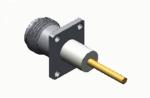N Female Stainless Steel 4-hole Flange RF Coaxial Connector with Brass
