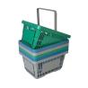 Buy cheap Wholesale Recycled Material Supermarket Shopping Basket Green Plastic Shopping Basket Eco Shopping Basket Plastic from wholesalers