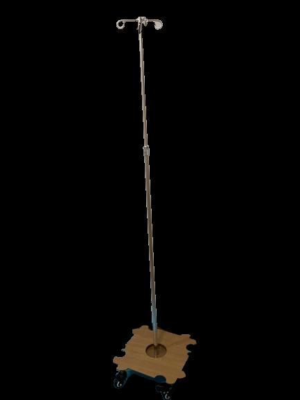 Buy cheap Aluminium Movable Standing IV Infusion Stand IV Pole Patient Bed Room from wholesalers