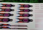 CMYK Color Wardrobe Decoration Stickers , Durable Water Transfer Stickers