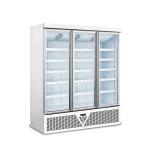 1600L 800W Commercial Glass Door Coolers Glass Display Fridge