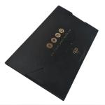 Burgundy Velvet Wedding Cards Envelope Gold Foil Print Velvet Wedding Invitation
