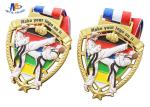 76.2*3mm Peltate Stock Medals For Taekwondo Tournament