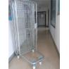 Buy cheap 2 Way / 4 Way Enter Metal Storage Cages Roll Container Silver Colored from wholesalers
