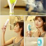 Novelty gifts Handy mist cooling air fan portable mini outdoor fan with mist