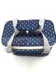 White Dots Soft Sided Insulated Cooler Bag / Insulated Neoprene Lunch Bag For