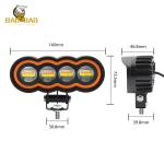 12V 24V Motorbike Spot Lights White Yellow 4 Beam Aluminum Case LED Motorbike