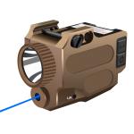 Buy cheap 500 Lumens Gun Laser Flashlight Combo 405nm Blue Laser Beam For Pistol from wholesalers
