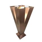X type tall flower pot cross metal flower planters