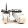 Buy cheap Shock Absorbing 4EA 2400kg Locking Swivel Casters Aluminum Alloy Body from wholesalers