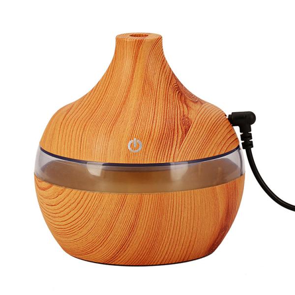 Buy cheap Small Size 300ml Wood Grain Cool Mist Room Humidifier with Color Change LED Light from wholesalers