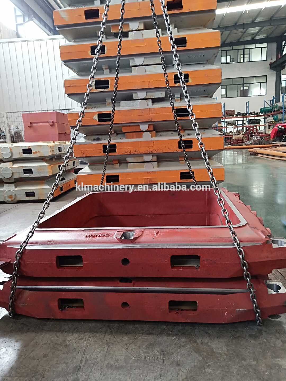 Sand casting flask for moulding line