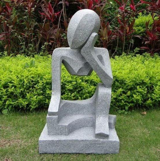 Buy cheap Professional Small Modern Abstract Stone Sculpture Hand Carved For Garden from wholesalers