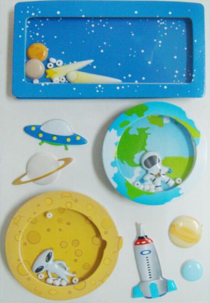 Buy cheap Silk Printing Vintage Toy Stickers Paper + PVC Puffy + Rhinestones + PET Material from wholesalers