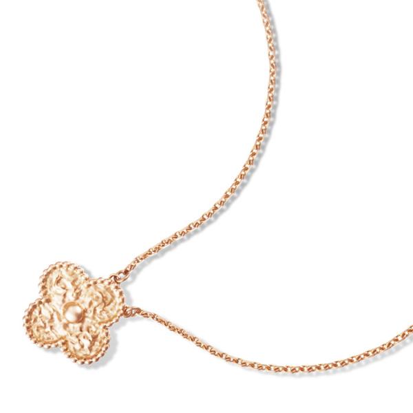 Buy cheap Original Vintage Alhambra pendant 18K pink gold Necklace VCARN9ZS00 from wholesalers