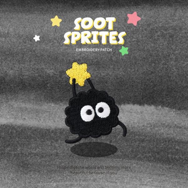Buy cheap Celestial Soot Sprite Iron-On Art - Whimsical Star Guardians & Handwritten Blessing Embroidery from wholesalers