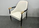 Velvet Fabric 150KG Wrought Iron Dining Chair