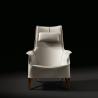 Buy cheap Removable MOBIUS Tan Leather Armchair , Luxury White Leather Armchair from wholesalers