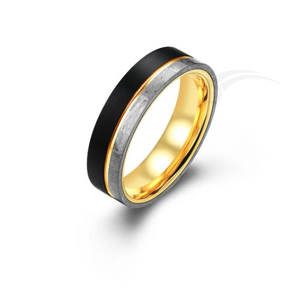 Buy cheap Mesmerizing Meteorite Jewelry Rings For Unforgettable Moments Engravable from wholesalers