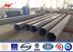 132KV Electrical Materials Octagonal Steel Power Pole , Galvanised Steel Poles
