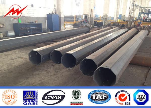 Buy cheap 132KV Electrical Materials Octagonal Steel Power Pole , Galvanised Steel Poles from wholesalers