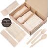 Buy cheap 6.3"-6.5" Biodegradable Cutlery Kits Durable Environmentally Friendly from wholesalers