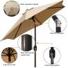 Buy cheap Patio Umbrella, Yard Umbrella Push Button Tilt Crank, Terrace Garden Restaurant Patio Parasol Outdoor Umbrella from wholesalers