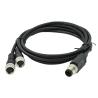 Buy cheap Sensor IP68 M12 Y Slitter 3 - 12 Pins Female Male Waterproof Cable Connector from wholesalers