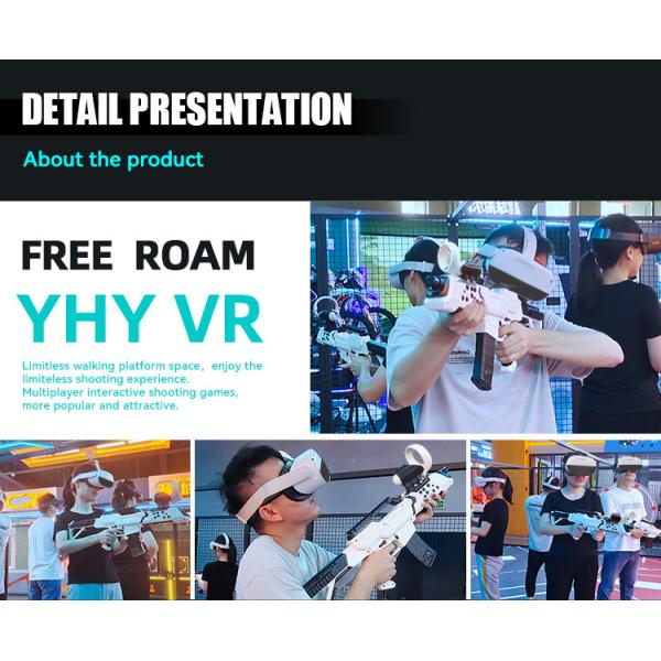 YHY New Launched 4 Players VR Shooting Simulator with 360 Free Roam and Multiplayer Games