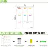 Buy cheap 2pcs Kitchen Magnetic Weekly Meal Planner For Fridge To Do List Board from wholesalers