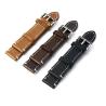 Buy cheap Vintage Style Leather Replacement Watch Bands With Stitching , 20mm Width from wholesalers