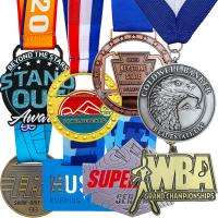 Buy cheap Sports Custom Metal Medals Skating Rowing Letters Athletics Student Winning product
