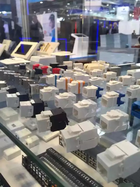 Category Cat3/Cat5e/Cat6/Cat6A Exact Cables Tolless Jack T568A/B Keystone Jack Computer RJ45 Modular Jack