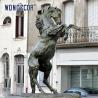 Buy cheap Customized large outdoor square bronze retro art horse statue from wholesalers