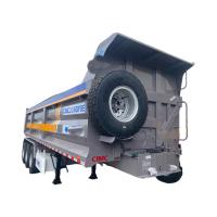 Buy cheap A 100 ton dump truck overturned in a Chinese factory, and a 3-axle-4-axle semi-trailer dump truck trailer is available for sale product