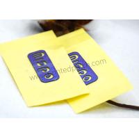 Buy cheap SGS OEKO Raised 2D Heat Transfer Rubber Logo Blue Color product