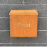 Buy cheap Antique Design Outdoor Waterproof Wall Mounted Post Box Corten Steel Mailbox from wholesalers