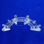 Custom Silicon Wafer Cleaning Rack Quartz Groove Boat High Temperature Resistant