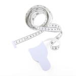 Buy cheap 80 Inches White Flexible Girth Or Circumference Self Measuring Tape For Body Personalized With Logo from wholesalers