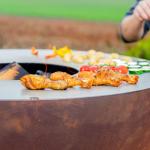 Corten Steel Garden Antique Fire Pit Rust BBQ Pit 31.5"