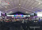50m Width Outdoor Event Tents With Glass / ABS Walls For 8000-10000 People