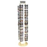 Buy cheap Portable Rotating Display Rack , Movable Wood Sunglasses Display Rack product